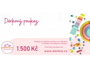 Emimis darkovy poukaz tisic pet set web