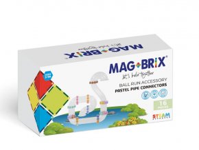 Konektory k magnetické kuličkové dráze 16ks - duhové spojky - Magbrix