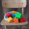 Waldorfské kostky – 15 velkých barevných bloků Grimms