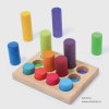 Stacking Game Small Rainbow Rollers - Grimms