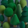 Wooden Toy Forest Set , zelený les Raduga Grez