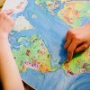 waldorf family eco friendly wooden world map disc