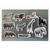 wild animals bamboo magnetic pieces