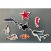 marine animals bamboo magnetic pieces
