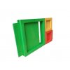 Capsle blocks - sada 12ks - rám s destičkou - 17x17x3cm - Bioboo
