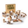 figuras magneticas de bambu animales de granja