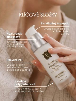 🆕Nové Regenerační sérum s měděnými tripeptidy s kombinací aktivních látek, které pomáhají zpevnit pleť, posílit kožní...