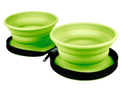 KIWI Cestovní dvojmiska zelená 700ml