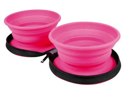 KIWI Cestovní dvojmiska růžová 700ml