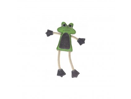 animALL Kožená žába s provazy barevná, 33 cm