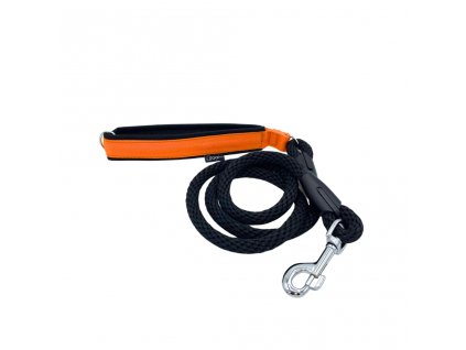 Vodítko Foofoo kulaté černo-oranžové