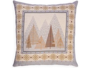 Gobelínový vánoční povlak zlaté stromky