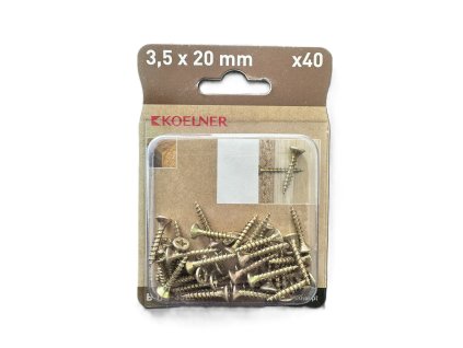 Skrutka UC 3,5x20mm univerzálna skrutka do dreva zapustená hlava bal.40ks
