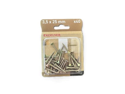 Skrutka UC 3,5x25 mm univerzálna kalená do dreva zapustená hlava bal.40ks