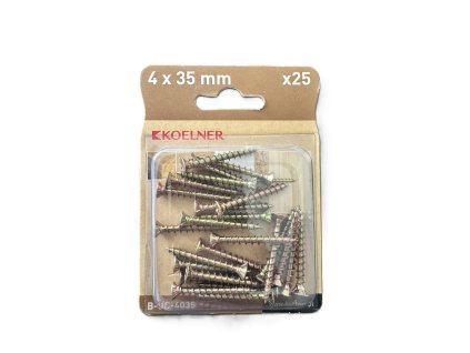 Skrutka UC 4x35 mm univerzálna skrutka do dreva zapustená hlava bal.25 ks