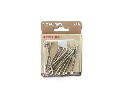 Skrutka UC 4x60 mm univerzálna kalená do dreva zapustená hlava bal.16ks