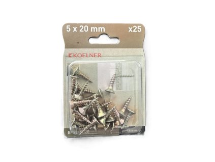 Skrutka UC 5x20 mm univerzálna skrutka do dreva zapustená hlava bal.25 ks