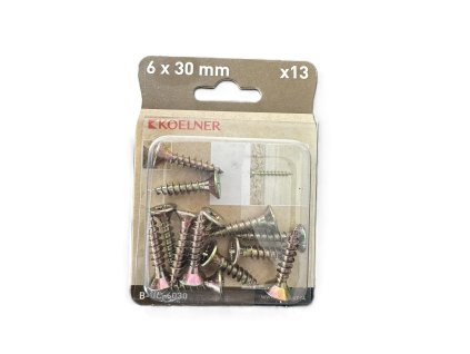 Skrutka UC 6x30 mm univerzálna skrutka do dreva zapustená hlava bal.13 ks