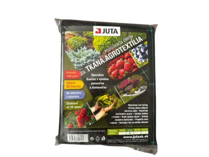 Juta tkaná agrotextília 100g/m2 160 cm x 5 m čierna 15x15