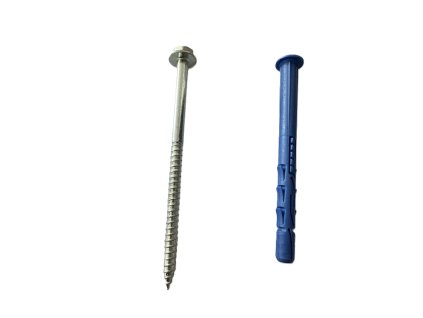 Hmoždinka rámová s poz. 6hran. skrutkou a limcom 10x120 mm