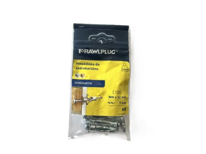 Hmoždinka rozperná 4x32 mm pozink metrická skrutka bal. 6 ks R-S8-SM0