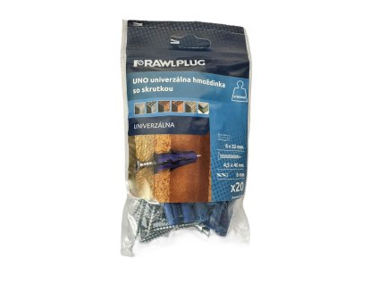 Hmoždinka rozperná uni 8x32 mm, skrutka 4x35 mm bal. 20 ks