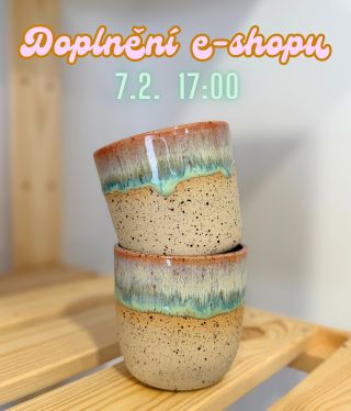 Zítra v 17 hodin doplním e-shop 🛍️ Tahle várka na mě už dýchla jaro 🥹🌷 #emlo #emloceramics #ceramics #keramika #kalisek