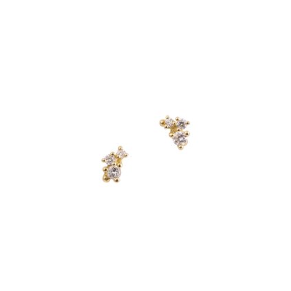 Cluster Diamond Mini náušnice