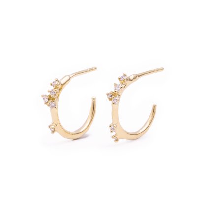 Thalia Diamond Hoop náušnice