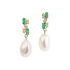 Emerald Pearl Drop náušnice