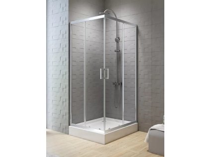 Sprchový kout New Varia Chrom 80x80 cm rohový vstup