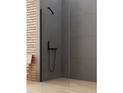 Walk-In New Soleo Black 110 cm zkosená vzpěra