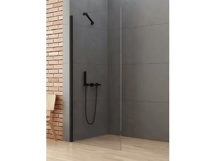 Walk-In New Soleo Black 120 cm zkosená vzpěra