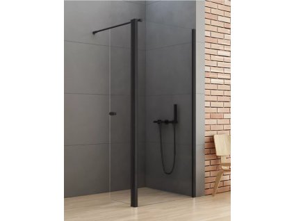Walk-In New Soleo Black 60 cm s otočným dílem 34 cm