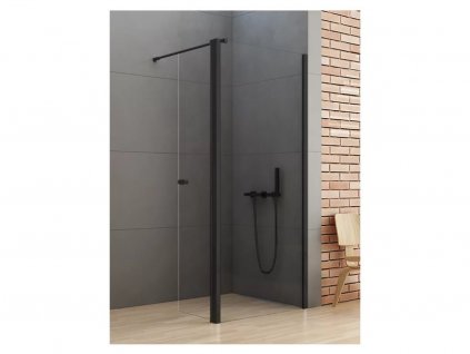 Walk-In New Soleo Black 60 cm s otočným dílem 54 cm