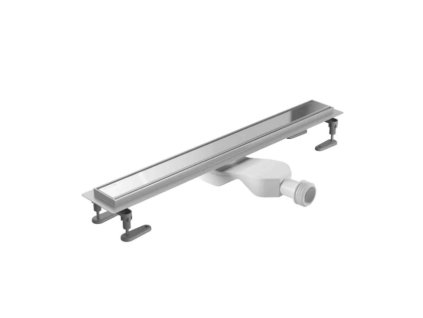 Sprchový odtokový žlab Stilio 700 mm, chrom, pro vložení krycí mřížky