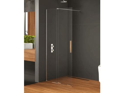 Posuvný Walk-In Smart Chrom, sklo 8 mm