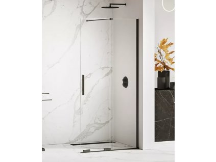 Posuvný Walk-In Smart black, sklo 8 mm