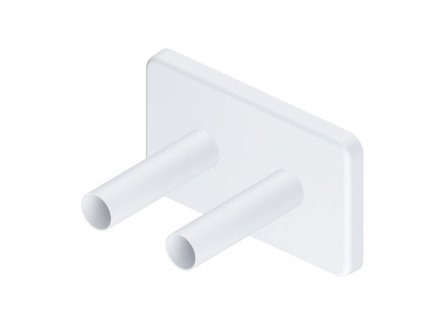 Krytka Viola pro zakrytí připojení (trubek) ke koupelnovému radiátoru bílá