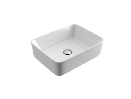 Umyvadlo na desku Forka 47,5x37,5x14,5 cm bílé