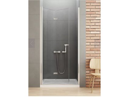 Dveře sprchové New Soleo Chrom 80 cm levé, zalamovací