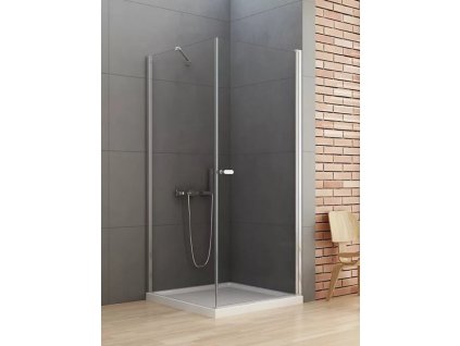 Sprchový kout New Soleo Chrom 90x70 cm příčná vzpěra