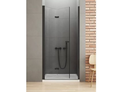 Dveře sprchové New Soleo Black 80 cm pravé, zalamovací