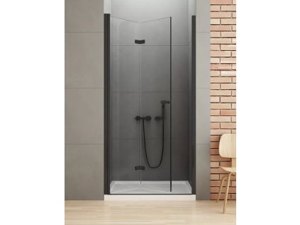 Dveře sprchové New Soleo Black 90 cm levé, zalamovací