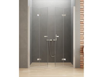 Dveře sprchové New Soleo Chrom 230 cm zalamovací dvoukřídlé