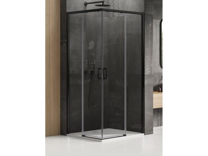 Sprchový kout Prime Black 90x100 cm rohový vstup