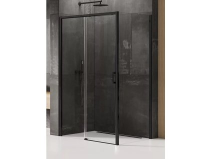Sprchový kout Prime black 100x100 cm levé, rovný vstup