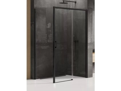 Sprchový kout Prime Black 110x80 cm pravé, rovný vstup