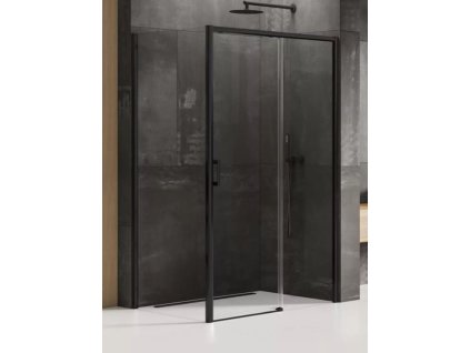 Sprchový kout Prime Black 110x100 cm pravé, rovný vstup