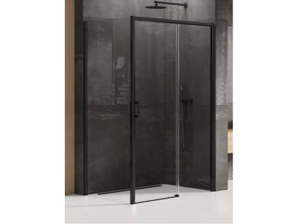 Sprchový kout Prime Black 120x70 cm levé, rovný vstup